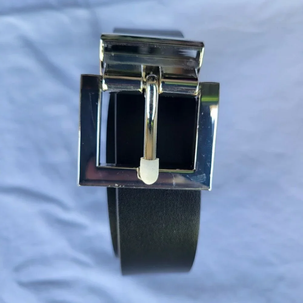 MEN'S INC Reversible Faux Leather Belt. Size 34-36